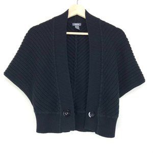 Kenneth Cole Black Knit Cropped Bolero